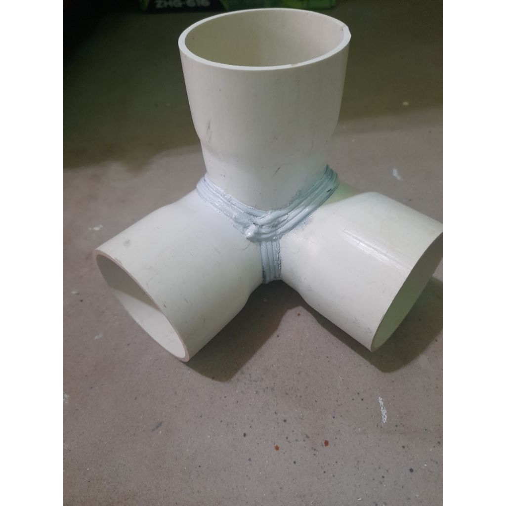 tee 3 way uk.2" tee 3 arah sambungan pipa 3 arah elbow 3 way 2 inchi fitting pvc konektor pipa 2 inc