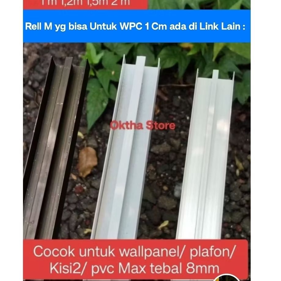 MIX -Rell M Showcase Almunium / Rell Etalae Rell kolong Dapur 2 Jalur