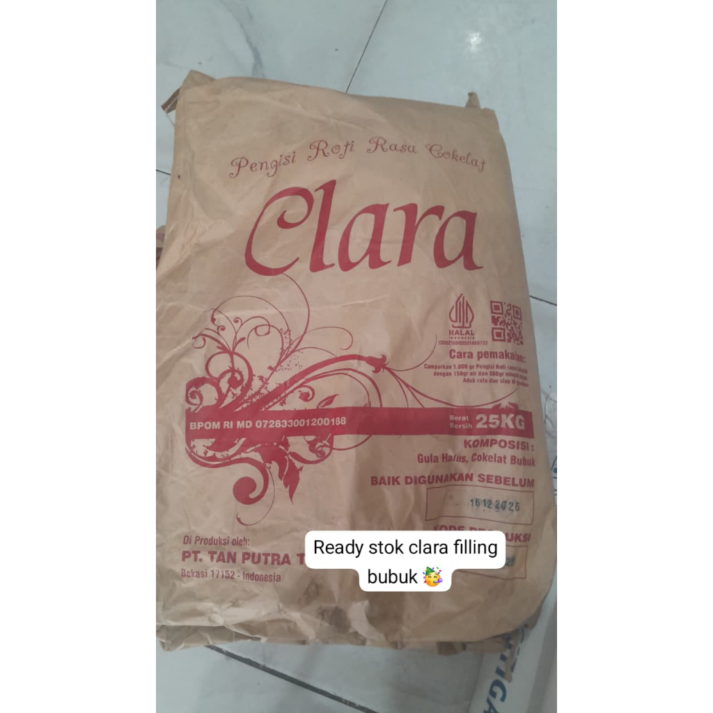 

Clara Filling Bubuk Repack 1kg