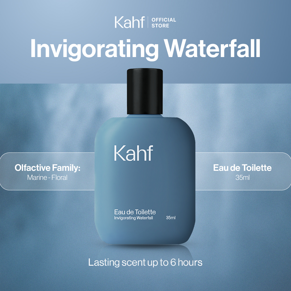 Kahf Invigorating Waterfall Eau De Toilette 35 ml Long-Lasting Fragrance (EDT) - Perfume Scent Inspi