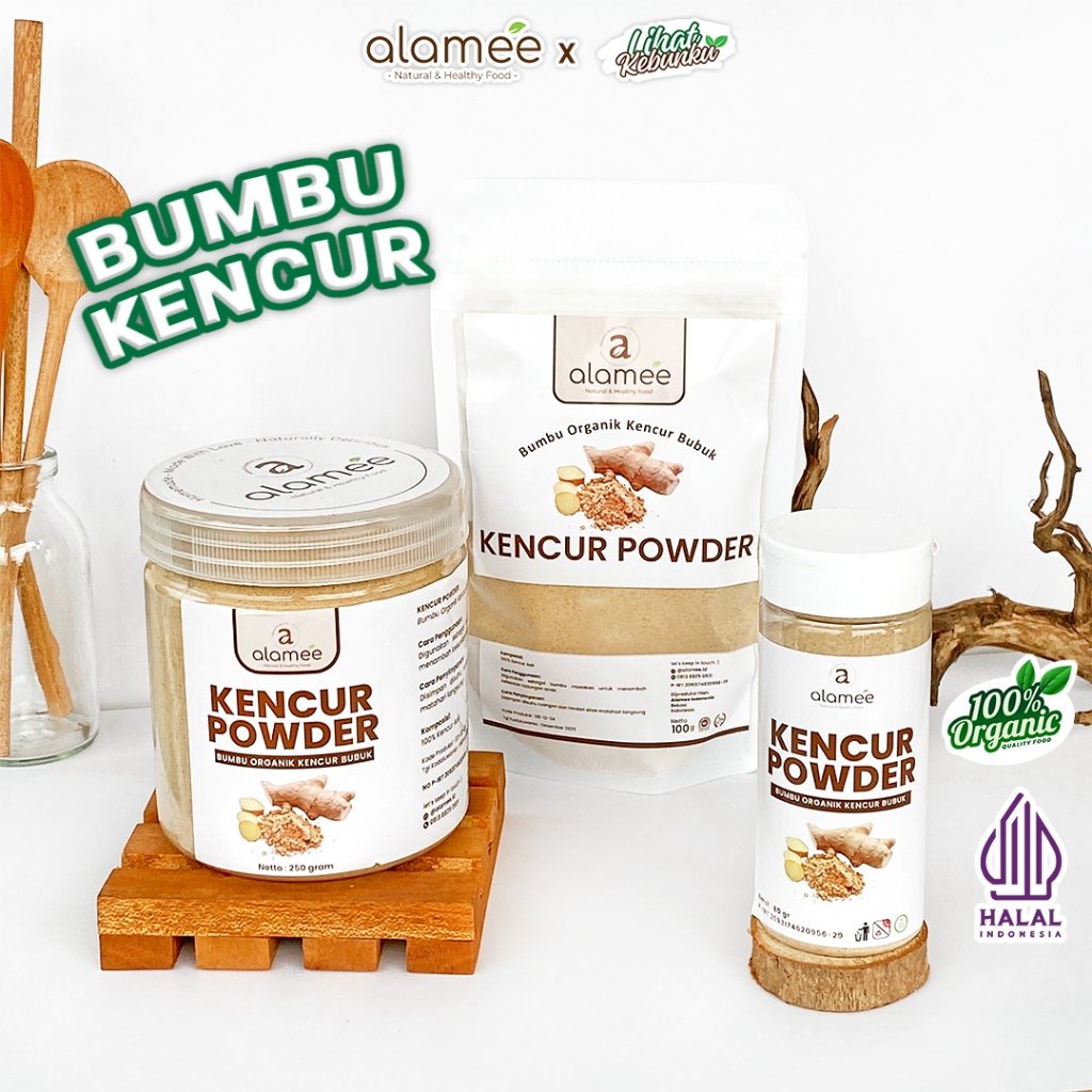 

ALAMEE Kencur Bubuk Bumbu Masak Dapur Organik Murni Asli Seasoning Powder Spice LIHAT KEBUNKU