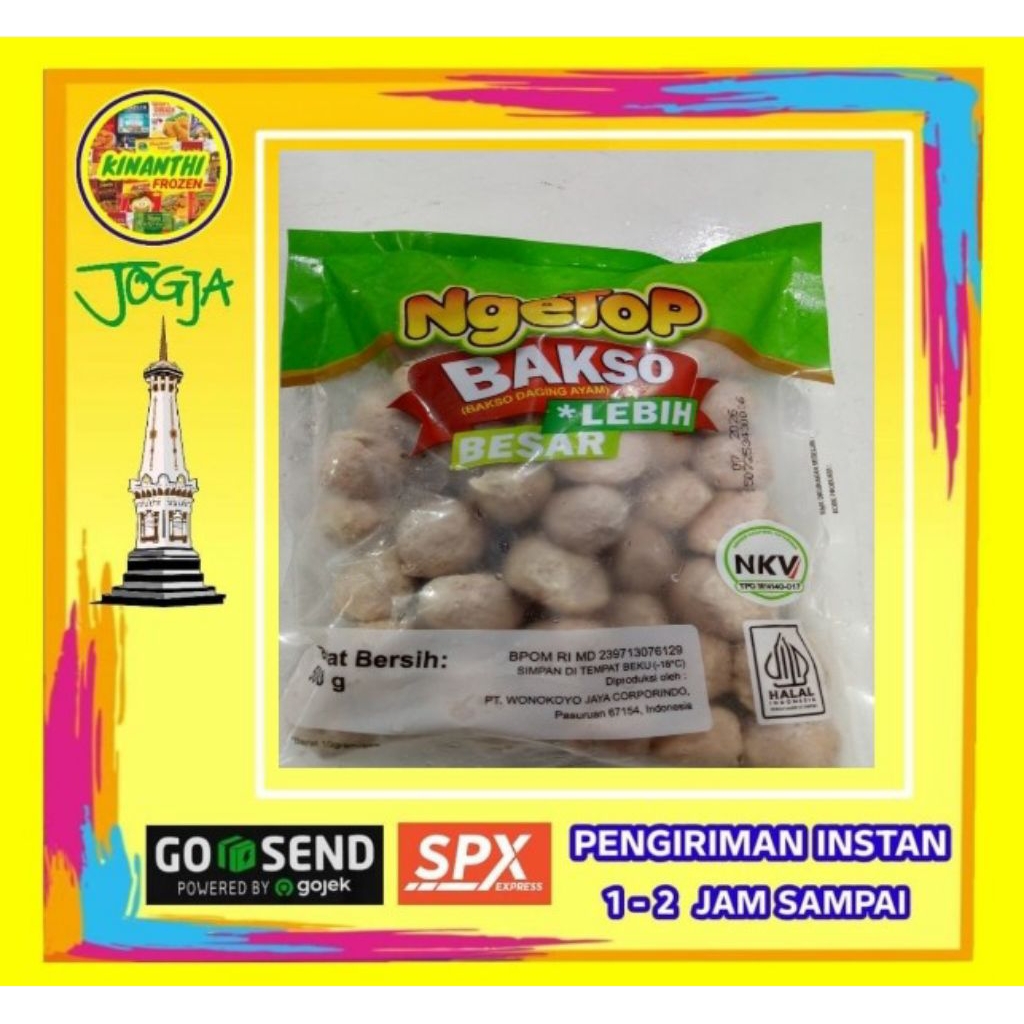 

Bakso Ngetop Besar 500 gr, Jogja Frozen