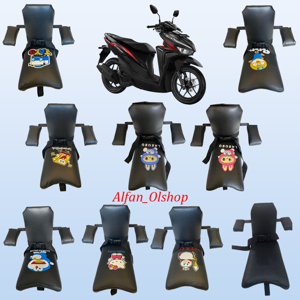 JOK BONCENGAN ANAK+SANDARAN UNTUK MOTOR VARIO 125/150
