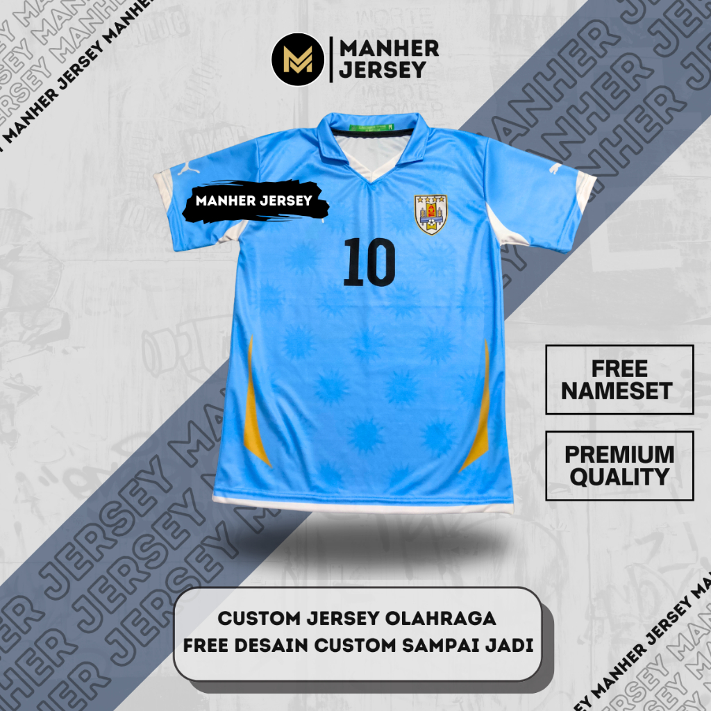 Jersey Uruguay 2010 Full Printing Custom