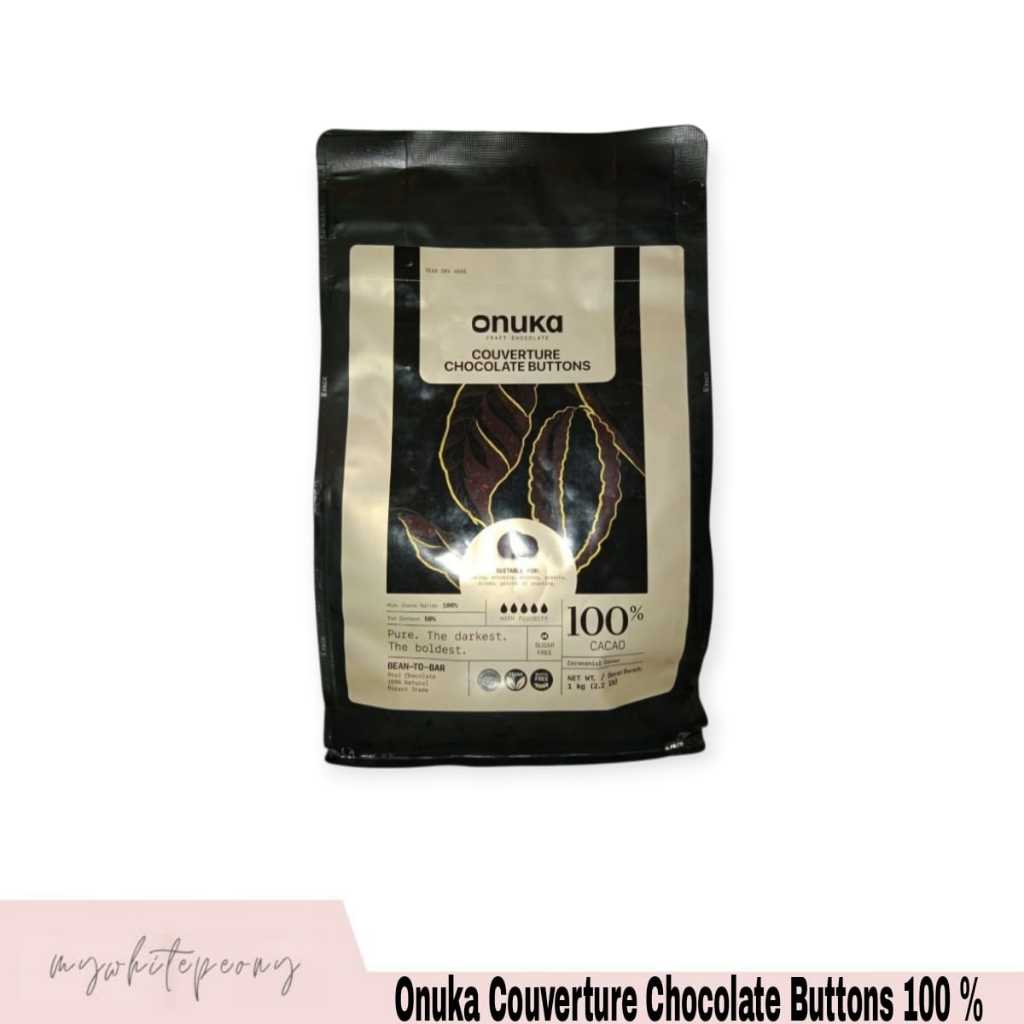 

Onuka Couverture Chocolate Buttons 100% Kemasan Asli 1 Kg