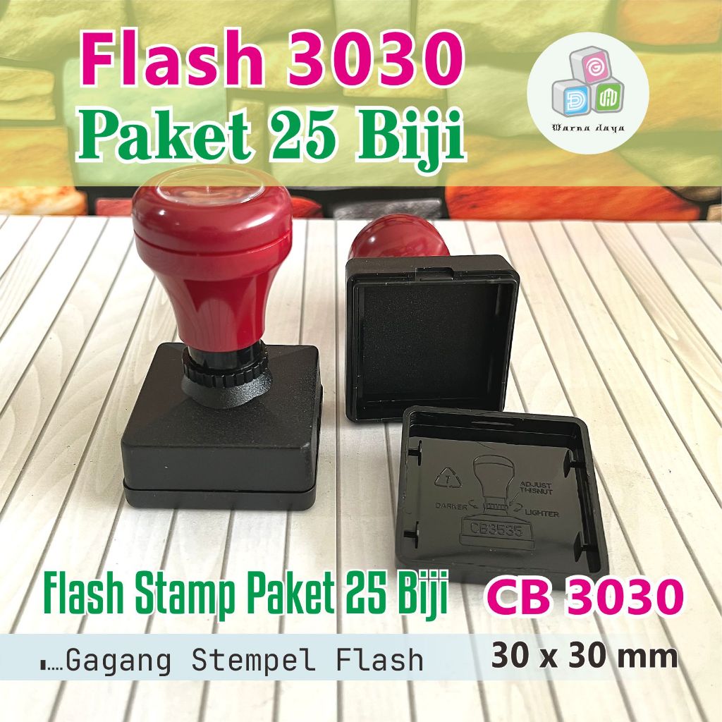 

Gagang Stamp Flash 3030 mm Paket 25 Biji / Gagang Stamp Flash Sama Sisi / Hanya Gagang Saja