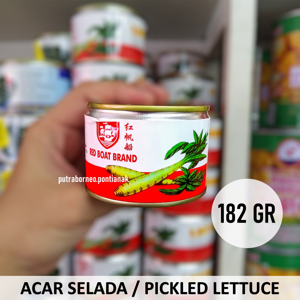 

Caisim Kaleng 182 gr Pickled Lettuce / Acar Sayur / Choisim Chaisim Makanan Kaleng Vegetarian