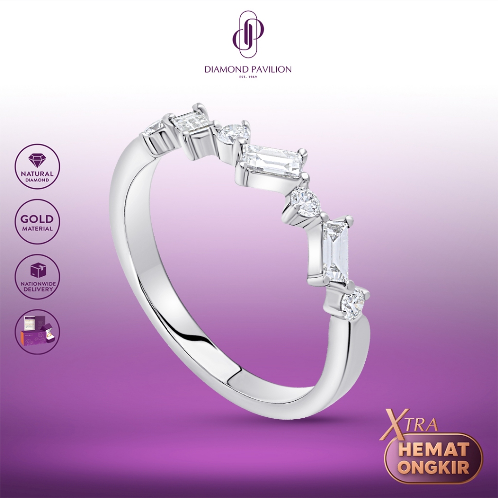 Diamond Pavilion Cincin Emas Batu Berlian Zio Ring