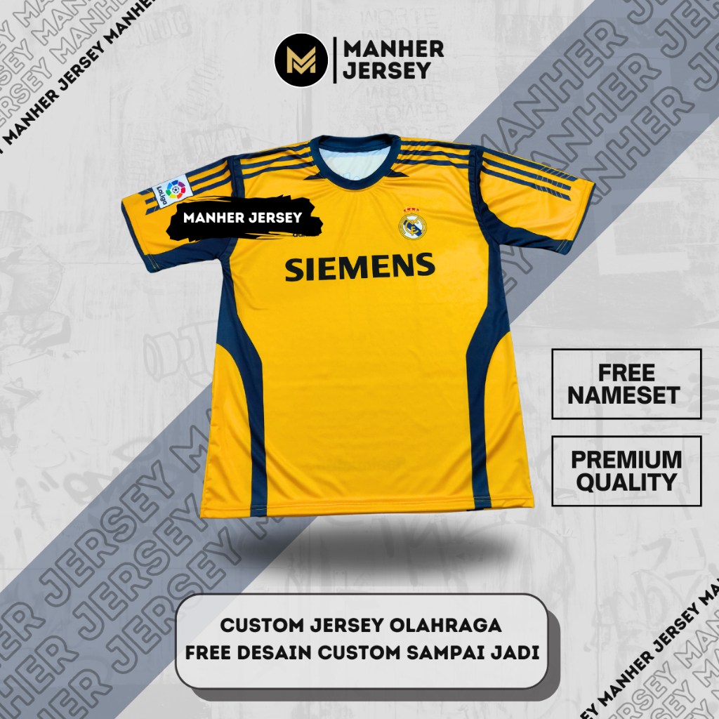 Jersey KIPER Real Madrid 2005 2006 HOME Retro Full Printing Custom