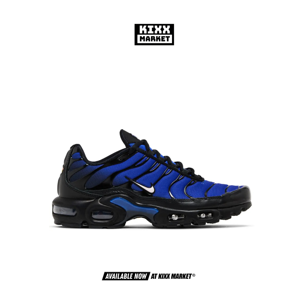 sepatu sneakers 'tn air max plus premium black racer blue' - kixxmarket