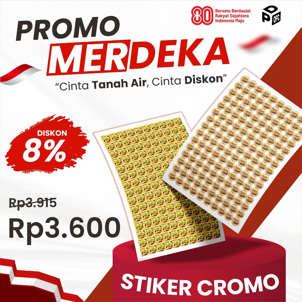 

CETAK STIKER LABEL CROMO | STIKER BONTAK CUSTOM | STIKER A3+ PRINT ONLY MURAH