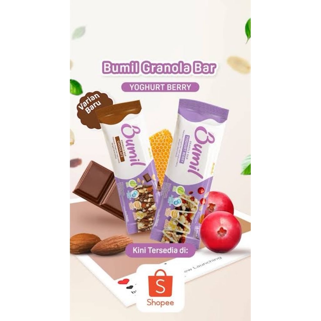

Bumil Granola Bar Cokelat / Yogurt Berry 26g