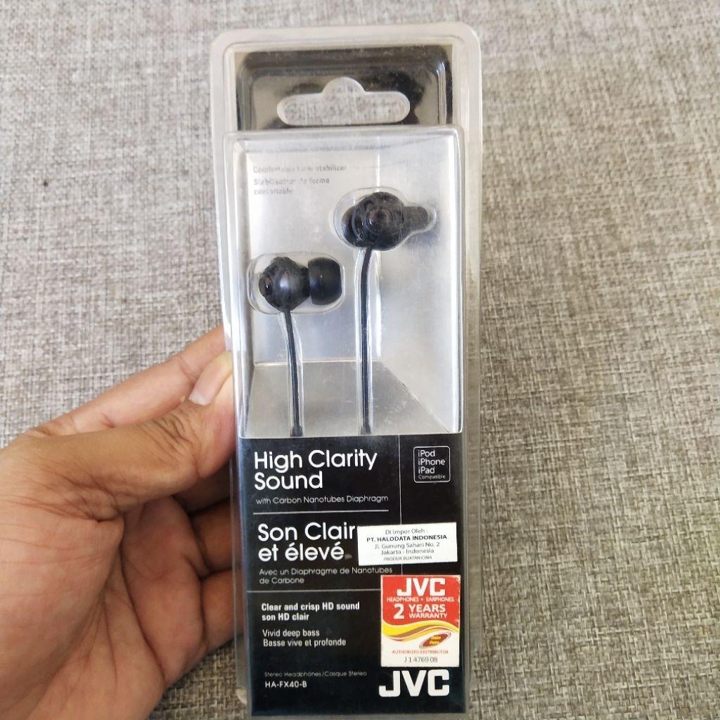 Headset JVC FX40 Earphone Crystal Sound Original