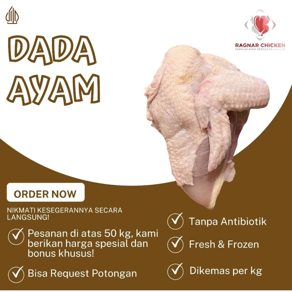 

Daging ayam bagian dada Fresh/frozen