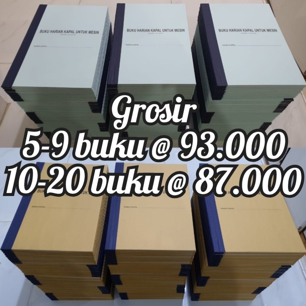 

Jurnal Log Book Buku Harian Kapal Engine Mesin Deck
