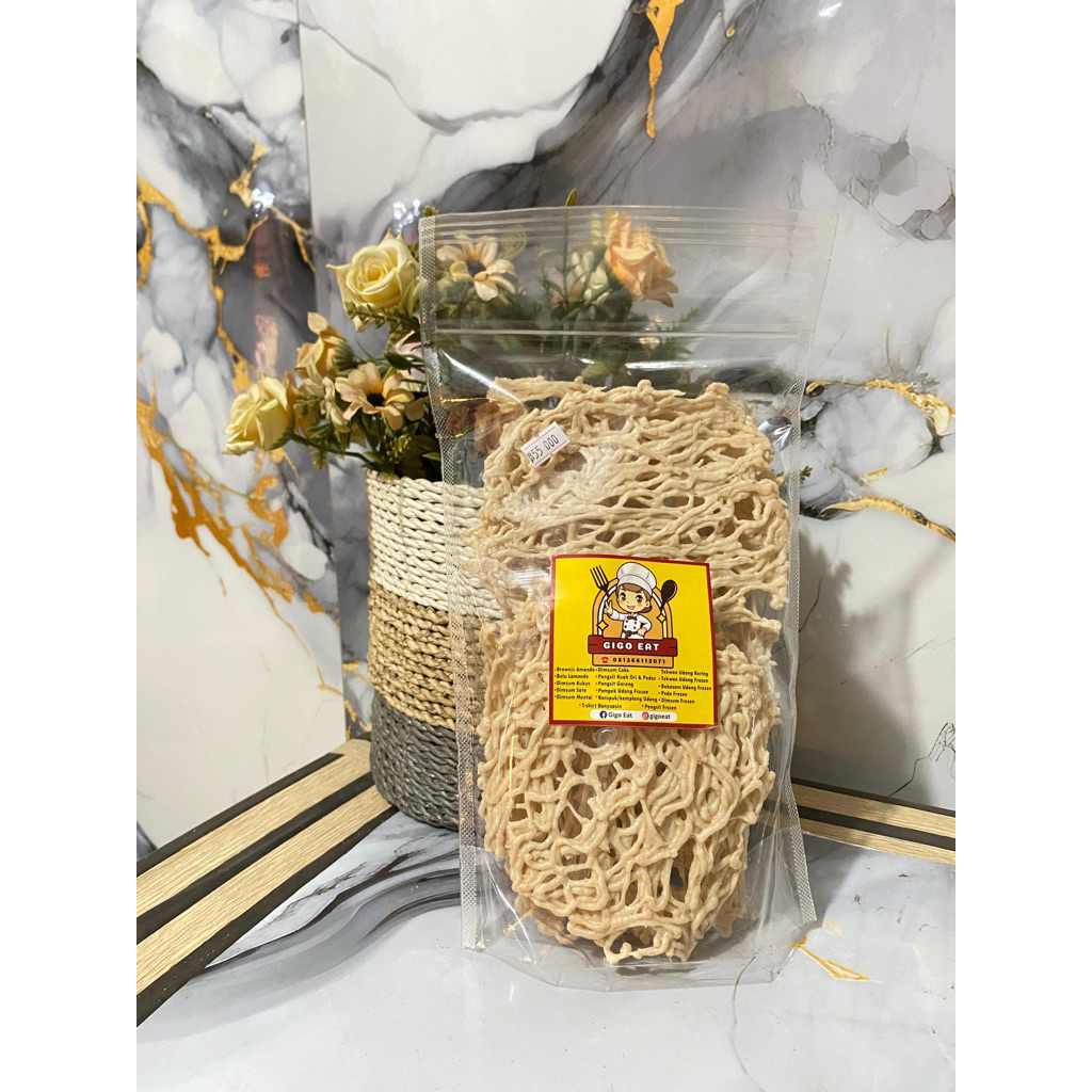 

kerupuk udang kering belum di goreng