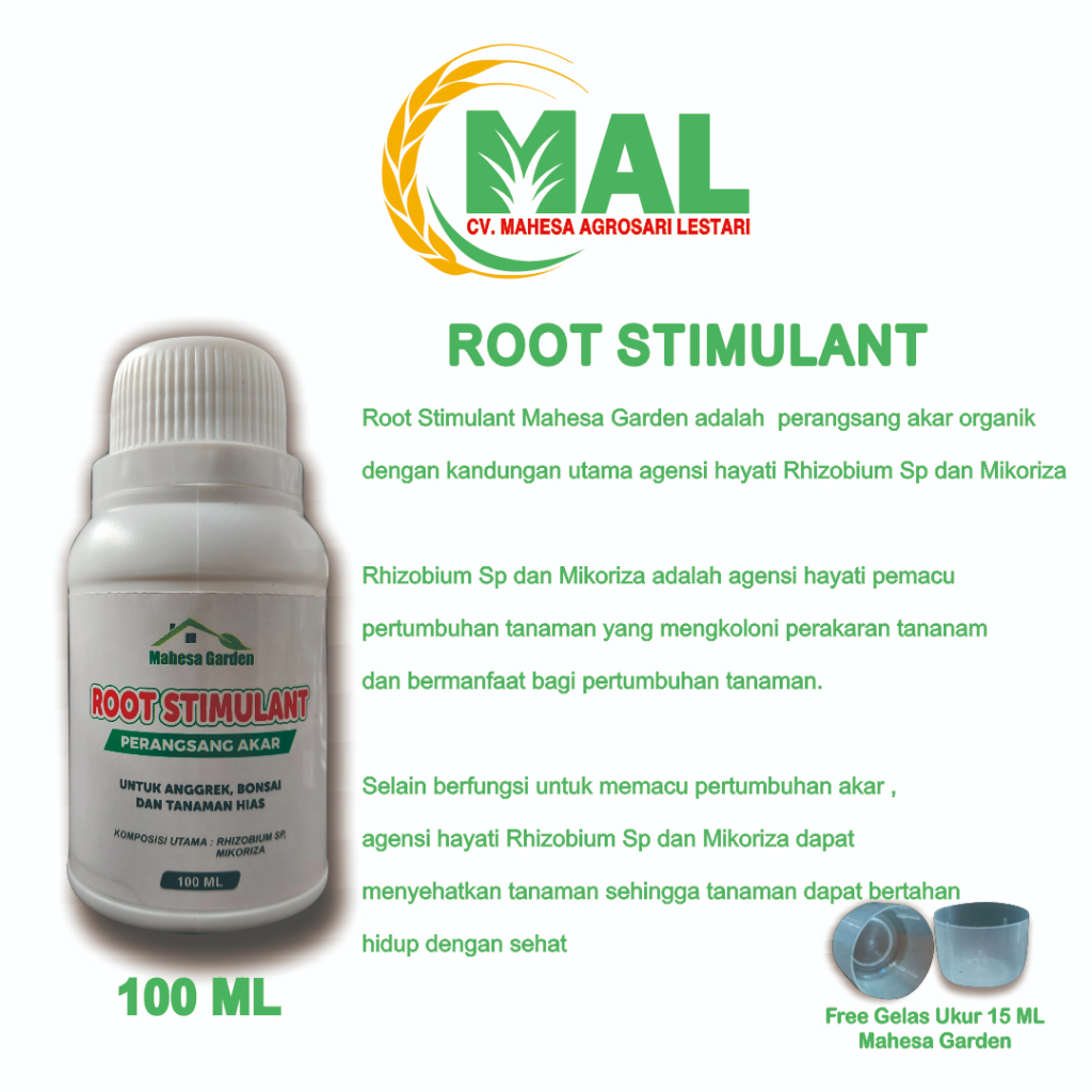 Pupuk Akar/Perangs@ng akar/Booster akar /Root Stimulant, untuk anggrek , bonsai dan tanaman hias
