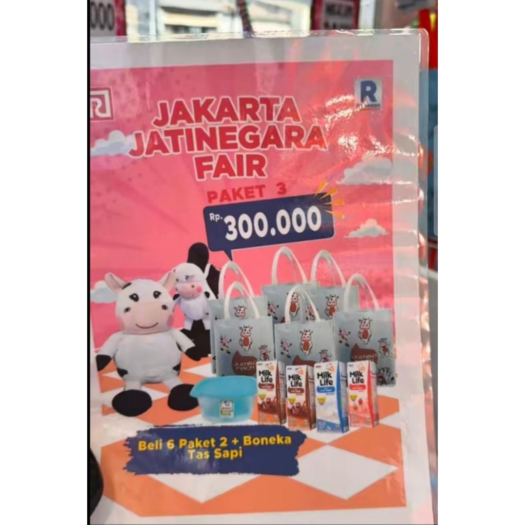 

JASTIP PRJ PAKET SUSU MILKLIFE FREE TAS SAPI JUMBO