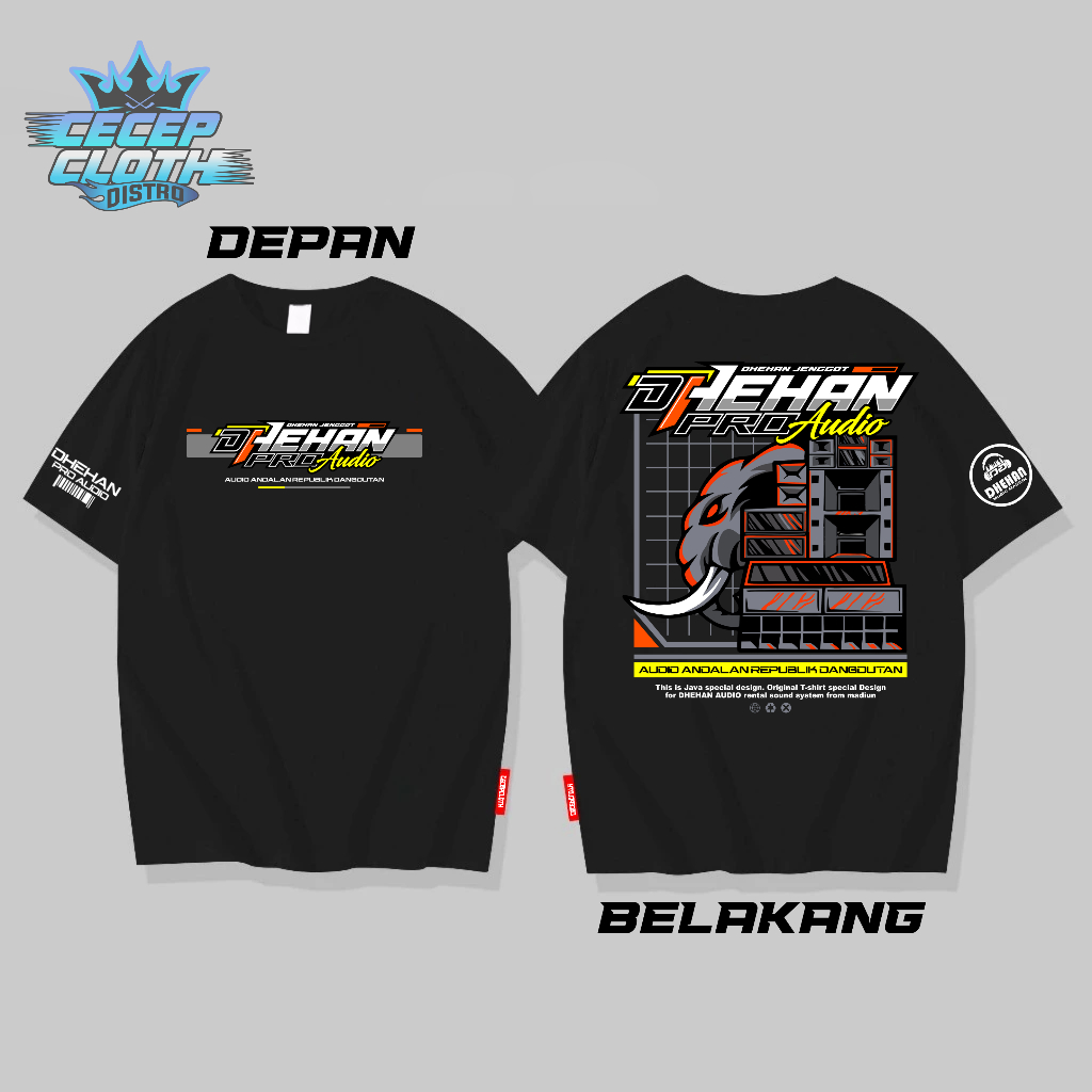 Kaos Dhehan Pro Audio New Artikel Dhehan Jenggot Terbaru Unisex - Tshirt Pria Wanita - Baju Sound Sy