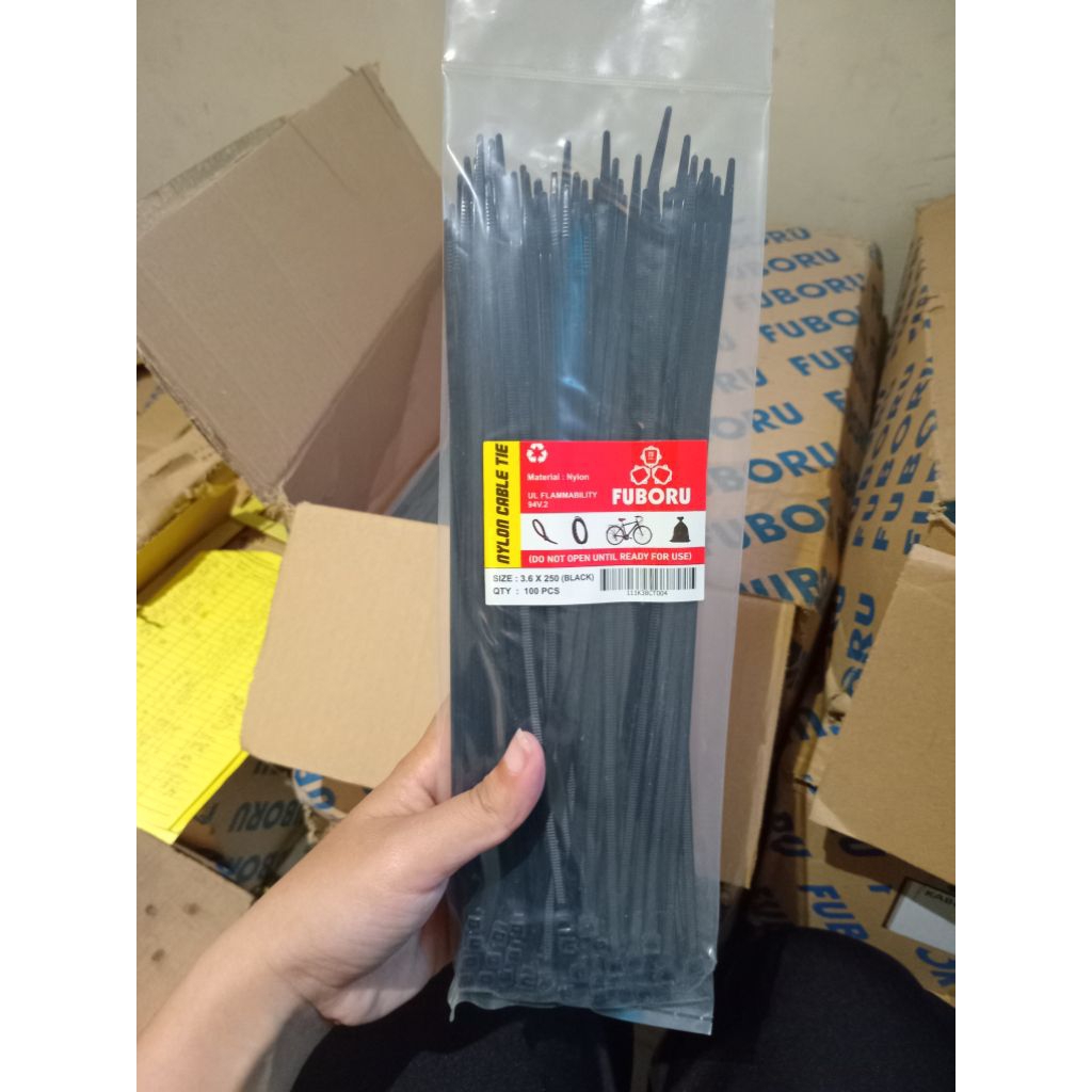 

KABEL TIES Hitam 3.6 x 100mm