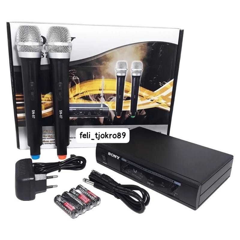 Mic wireless Sony SN-87 microphone sony sn 87 UHF mic karaoke