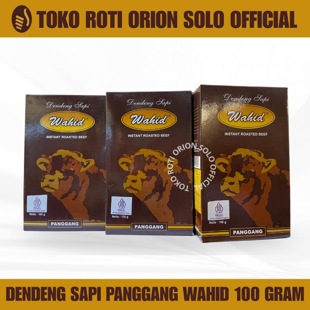 

Dendeng Sapi Panggang Wahid 100gr - Orion Solo