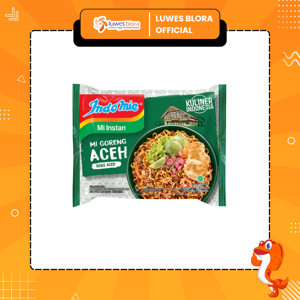 

Indomie Mie Instan Mie Goreng Aceh 90g