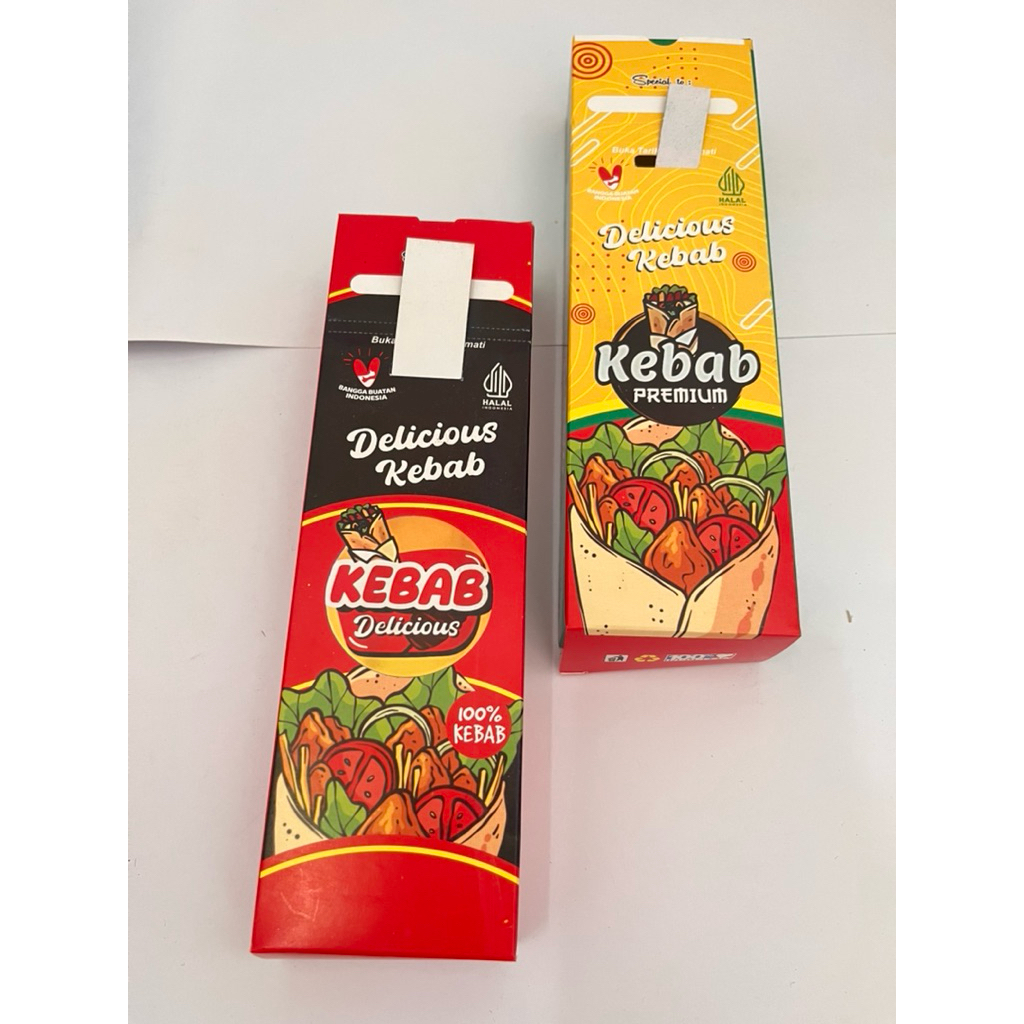 kebab kotak premium kemasan kebab kotak wadah kebab model kotak
