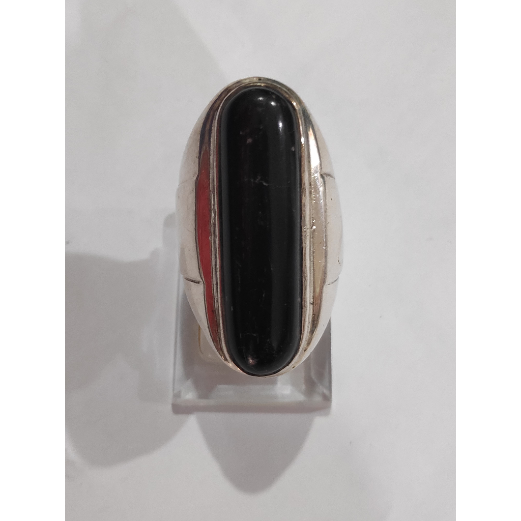 BATU AKIK KALIMAYA RUYUNG BANTEN BLACK OVAL JARONG 66A