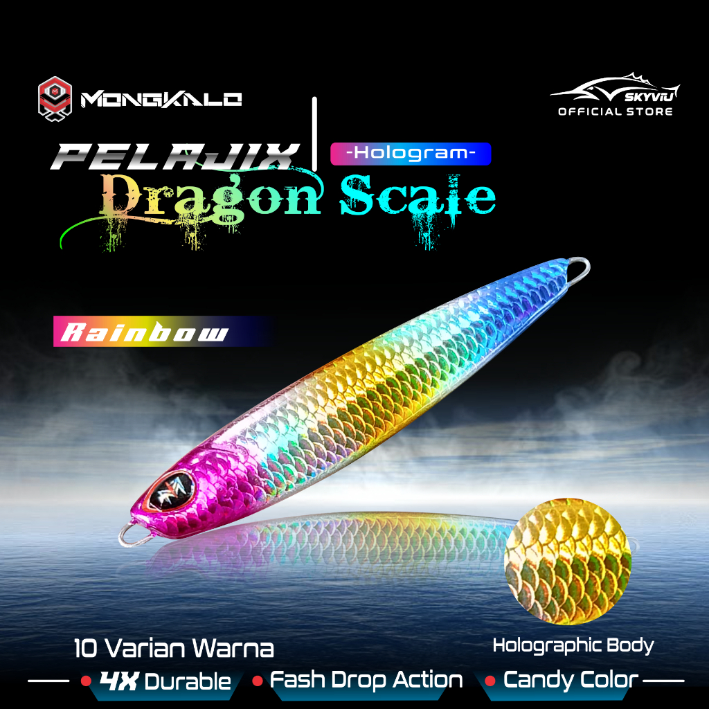 Mongkalo Pelajix Sisik-Kecil noGID noMotif Candy 10 Rainbow