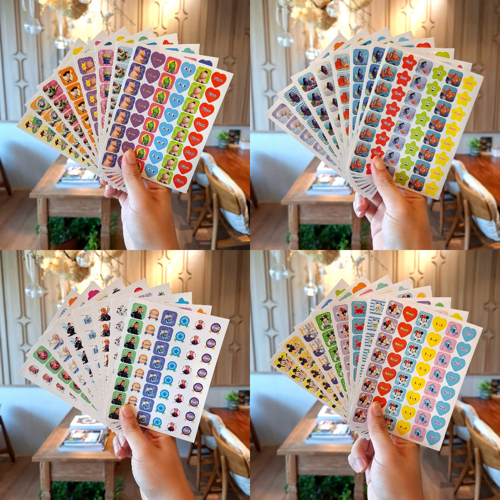 

Reward Bonus Sticker Stiker Anak Karakter Kartun Disney Finding Nemo (Isi 8 Lembar)
