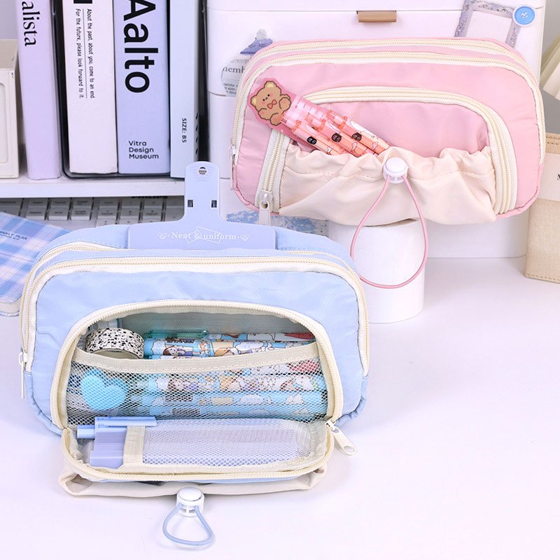 

[DOTDING] Kotak Pensil Organizer Lipat Kawaii - Kapasitas Besar dengan Desain Anak Perempuan & Multifungsi Sekolah/Kantor H500