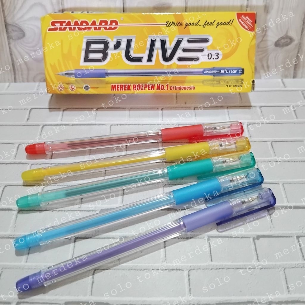 

Bolpoint Standard B'Live (tinta hitam)