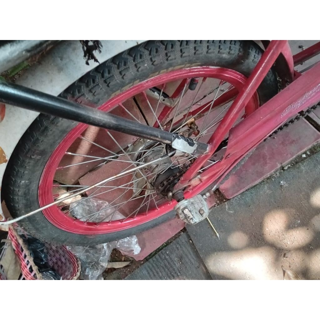 internal gear 3 speed second + velg 20" sepasang