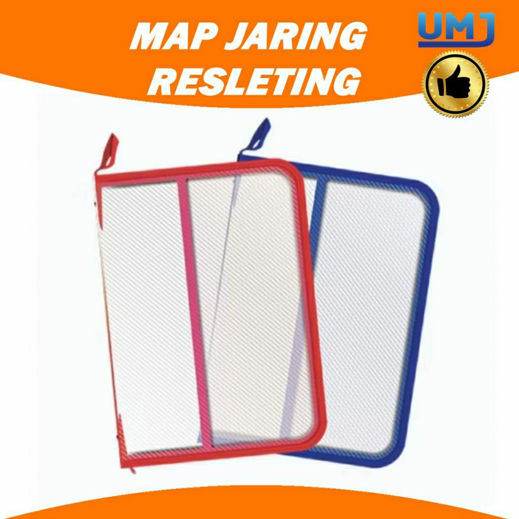 

Map resleting zipper bag plastik tas Folio F4