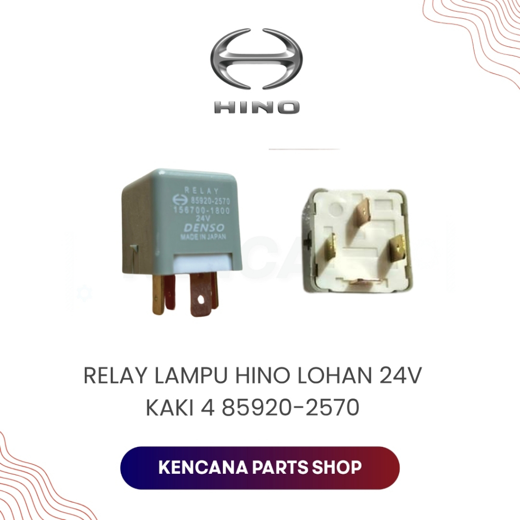 Relay Lampu HINO LOHAN 24V Kaki 4 85920-2570