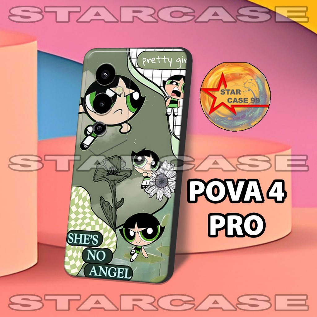 Softcase karet tecno pova 4 pro/S14/Motif cartoon/casing tecno pova 4 pro/case hp tecno pova 4 pro