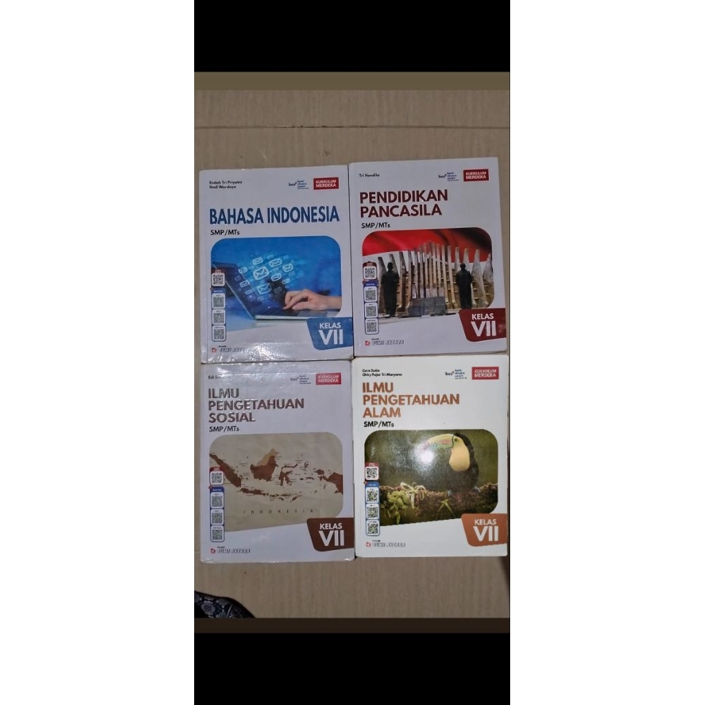 Buku Bekas Kelas 7 SMP/MTs Kurikulum Merdeka Bumi Aksara IPA PPKN B INDONESIA