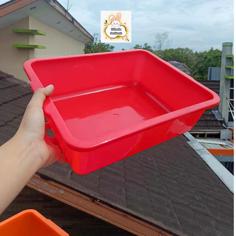 Bak Segi/Bak Tahu/Bak Pasir Kucing/Baskom Segi Serbaguna SAP 2102 Ok