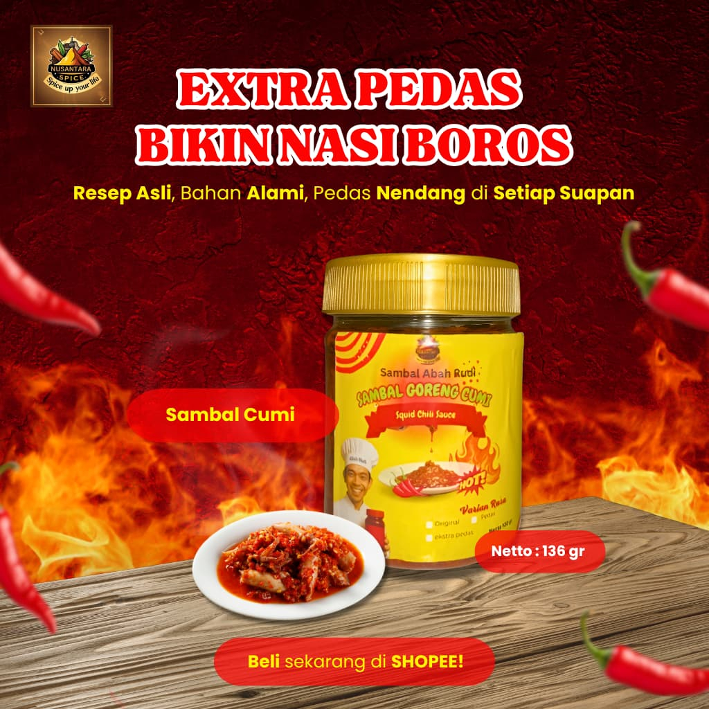

Sambal Abah Rudi Cumi Goreng 125gr