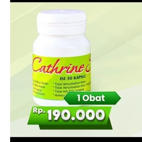 Jamu pelangsing Catherine slim