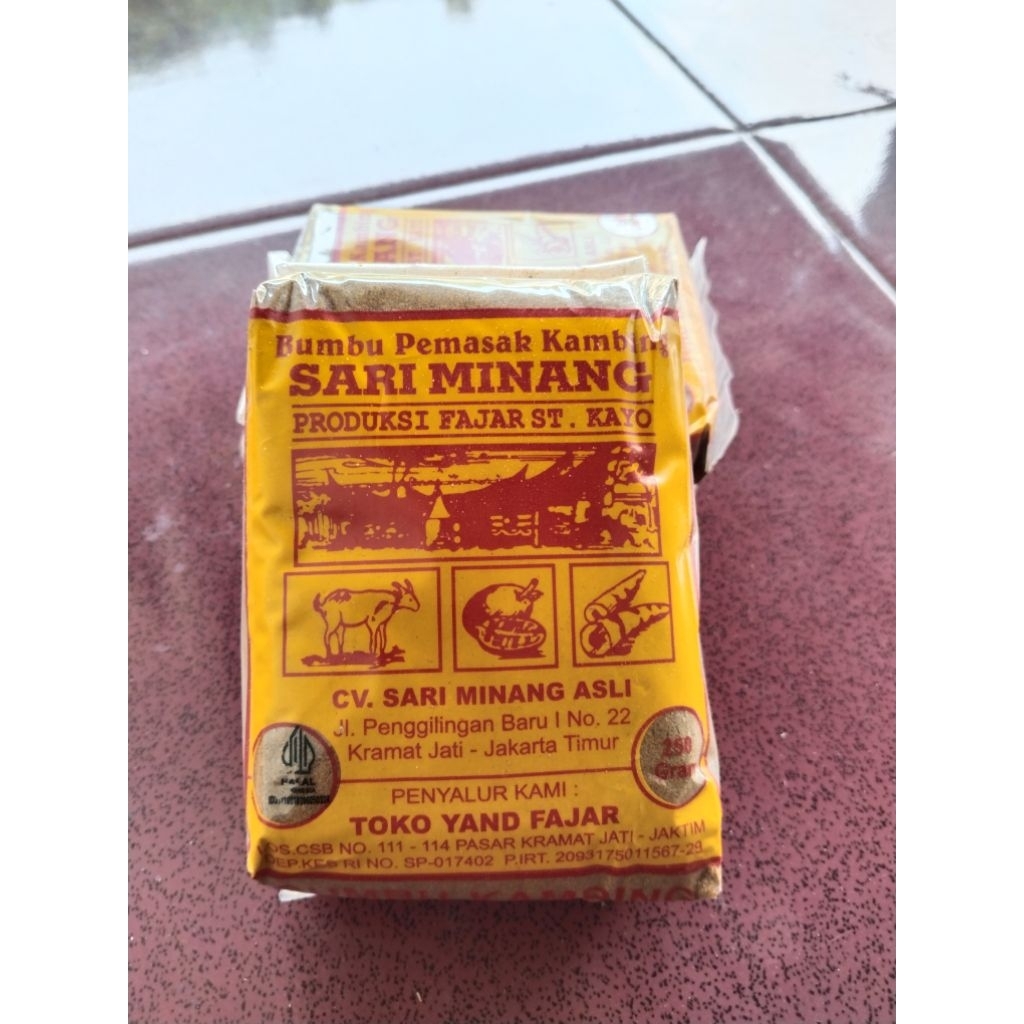 

Bumbu pemasak kambing SARI MINANG