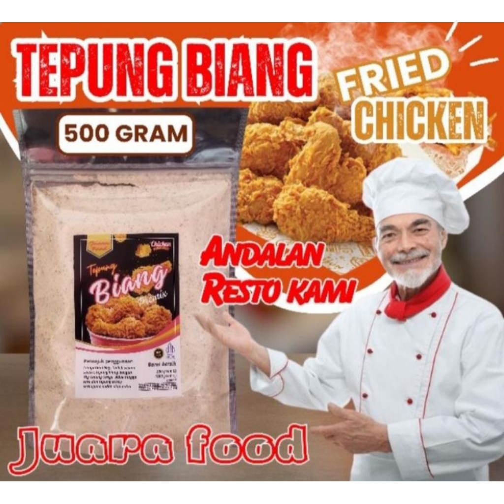 

tepung biang premix fried chicken merk juara food 500 gram