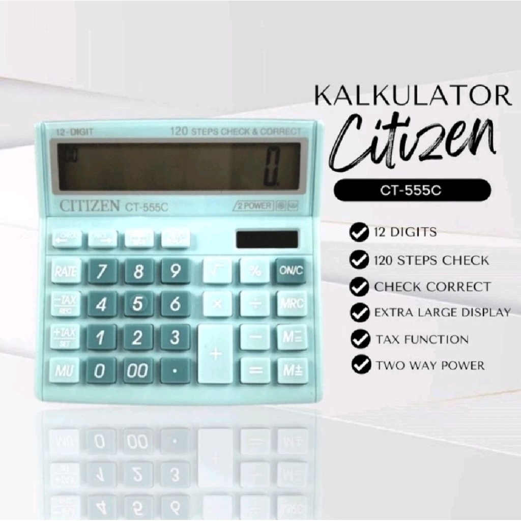 

KALKULATOR CT 555C WARNA CHECK CORRECT