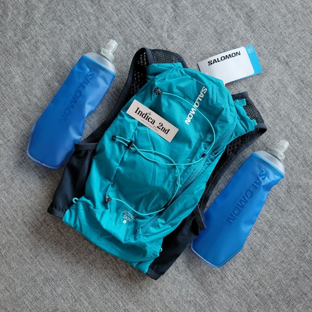 Salomon Active skin 8 BNWT Original With Soft flask Vest Hydropack