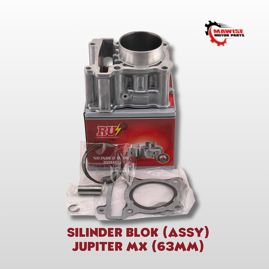 SILINDER BLOK ASSY JUPITER MX 63 MM - CYLINDER BLOCK SEHER BORING BORE UP SET JUPITER MX 63 MM