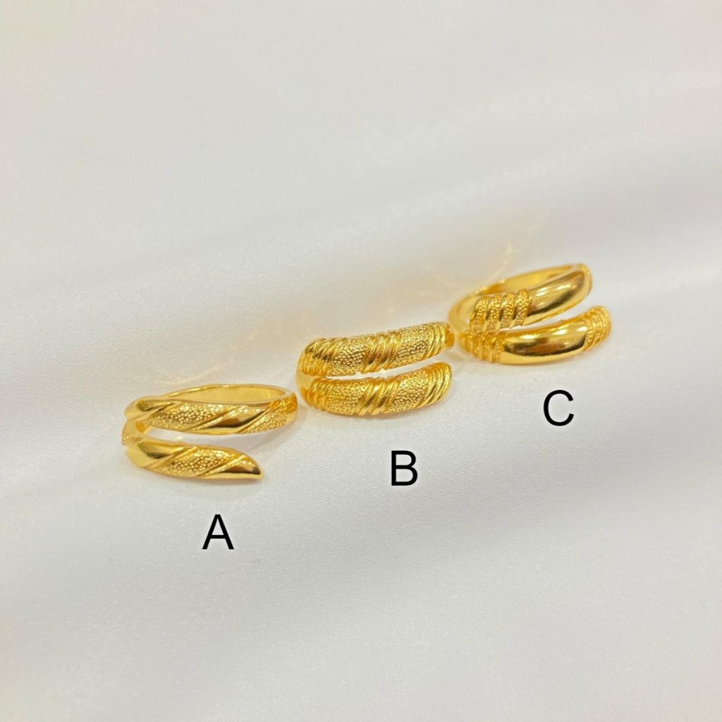 Cincin Polos Wanita Lapis Emas