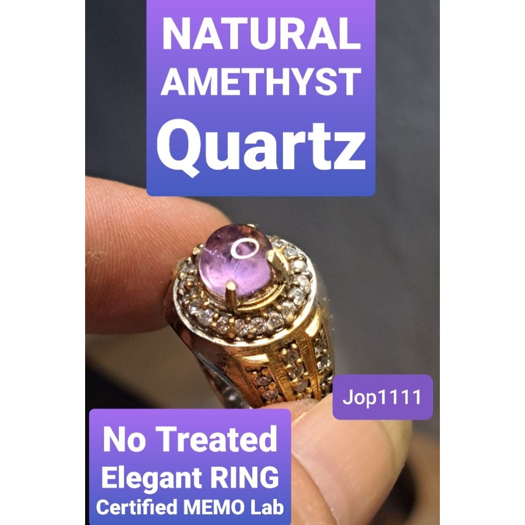 Batu Natural AMETHYST Purple Quartz NTE Untreated + Certified MEMO Batu Amethyst Borneo Batu Alam Ke