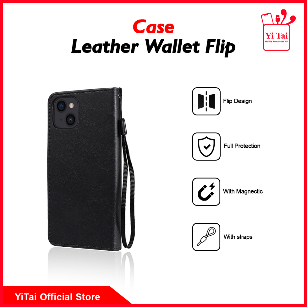 YITAI YC34 Case Leather Wallet Flip Itel A50 A90 A100C S24
