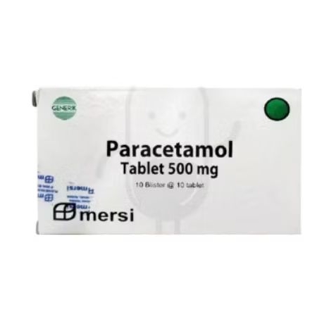 PARACETAMOL 500 MG MERSI BOX 100 TABLET